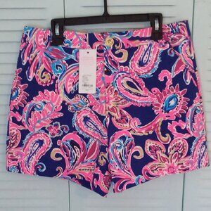 NWT LILLY PULITZER SZ 6 GRETCHEN HIGH RISE 5" MULTI FLITTING ABOUT SHORTS 009875